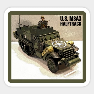 U.S. M3A3 Halftrack (Right Side) Sticker